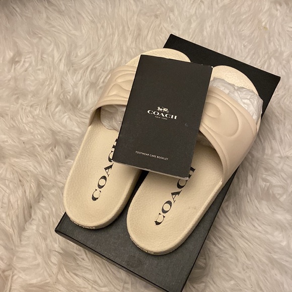 NIB Coach Ulla padded pool slide Sz 7 - Picture 7 of 9